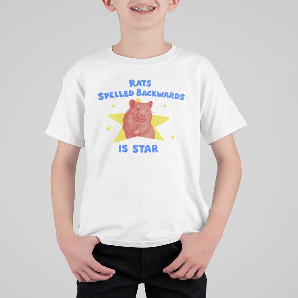 Rats Spelled Backwards Is Star T Shirt For Kid Sarcastic Rat Meme - Wonder Print Shop