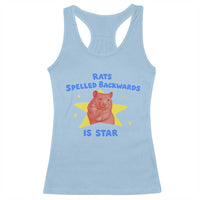 Rats Spelled Backwards Is Star Racerback Tank Top Sarcastic Rat Meme - Wonder Print Shop