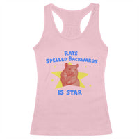 Rats Spelled Backwards Is Star Racerback Tank Top Sarcastic Rat Meme - Wonder Print Shop