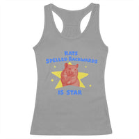Rats Spelled Backwards Is Star Racerback Tank Top Sarcastic Rat Meme - Wonder Print Shop