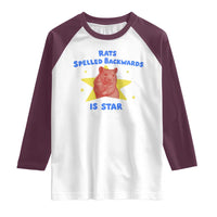 Rats Spelled Backwards Is Star Raglan Shirt Sarcastic Rat Meme - Wonder Print Shop
