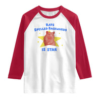 Rats Spelled Backwards Is Star Raglan Shirt Sarcastic Rat Meme - Wonder Print Shop