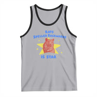 Rats Spelled Backwards Is Star Tank Top Sarcastic Rat Meme - Wonder Print Shop