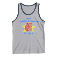 Rats Spelled Backwards Is Star Tank Top Sarcastic Rat Meme - Wonder Print Shop