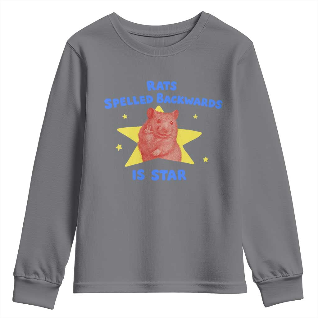 Rats Spelled Backwards Is Star Youth Sweatshirt Sarcastic Rat Meme - Wonder Print Shop