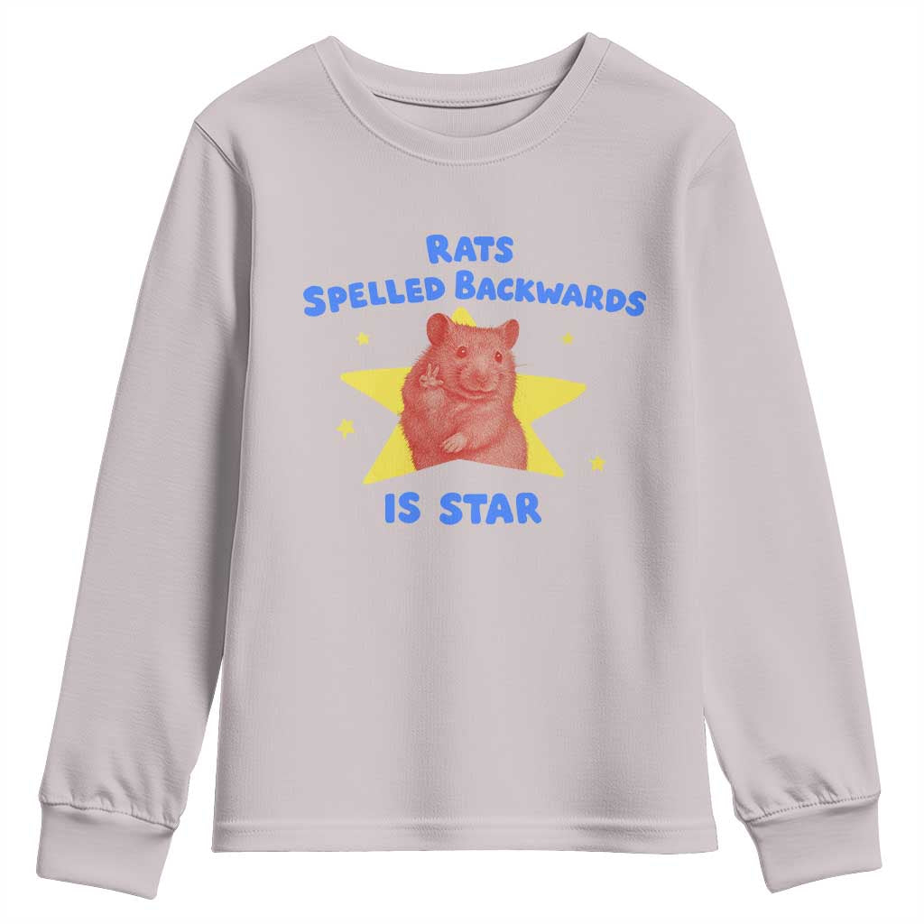Rats Spelled Backwards Is Star Youth Sweatshirt Sarcastic Rat Meme - Wonder Print Shop