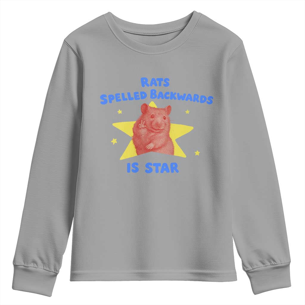 Rats Spelled Backwards Is Star Youth Sweatshirt Sarcastic Rat Meme - Wonder Print Shop