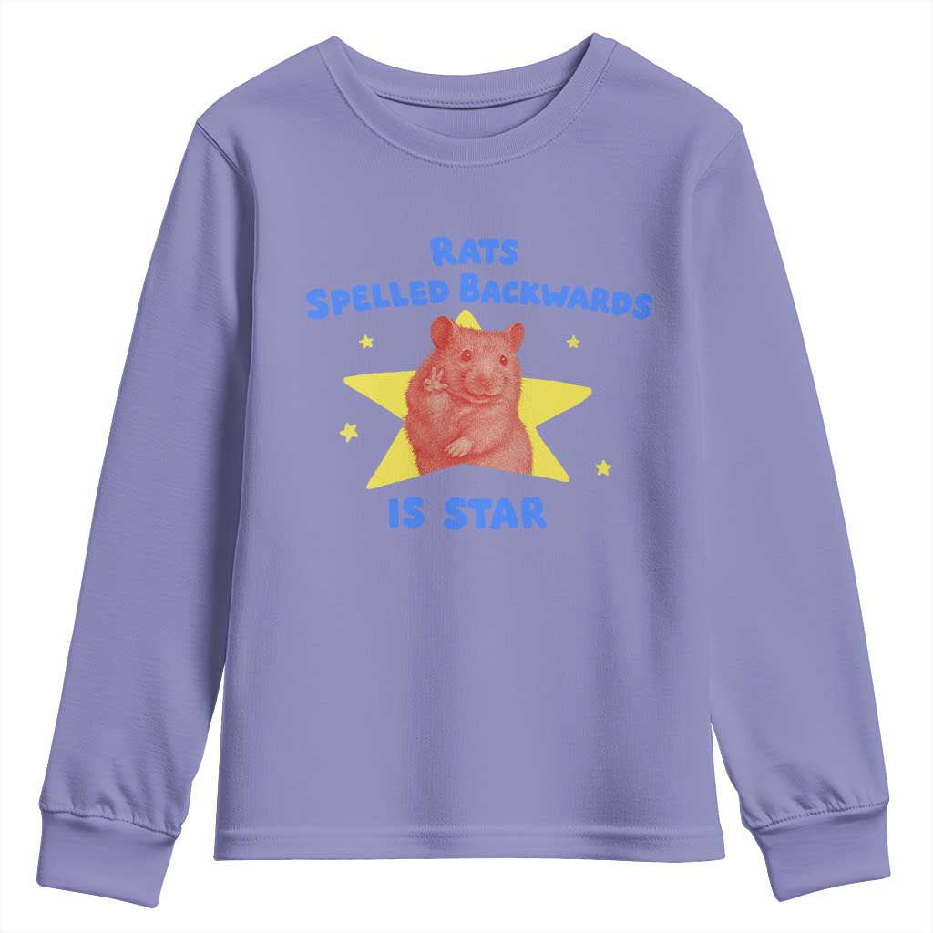 Rats Spelled Backwards Is Star Youth Sweatshirt Sarcastic Rat Meme - Wonder Print Shop