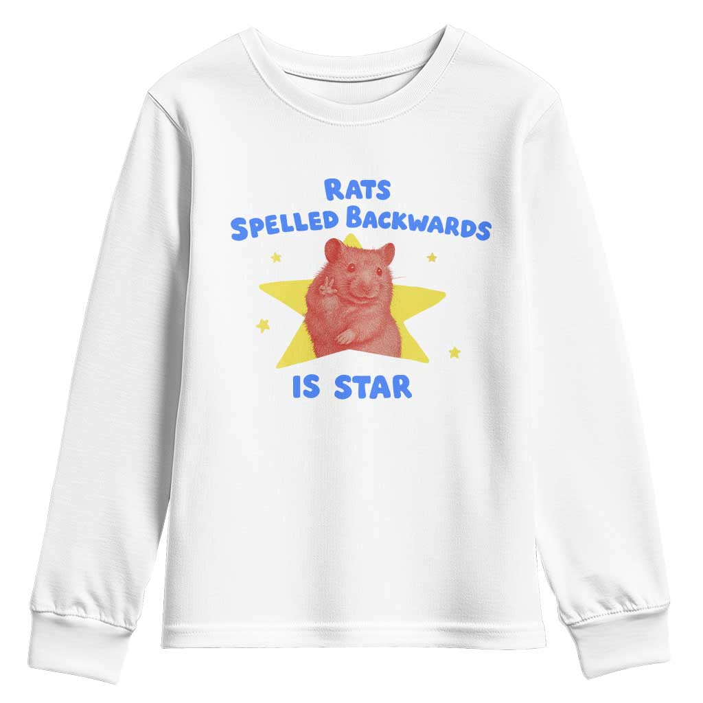 Rats Spelled Backwards Is Star Youth Sweatshirt Sarcastic Rat Meme - Wonder Print Shop