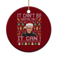 McCarthy It Can’t Be Ugly Christmas Ceramic Ornament Retro Football Fan - Wonder Print Shop