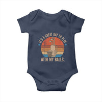 Funny Golf Baby Onesie Retro Its A Great Day To Play With My Balls - Wonder Print Shop