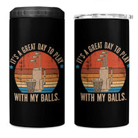 Funny Golf 4 in 1 Can Cooler Tumbler Retro Its A Great Day To Play With My Balls - Wonder Print Shop