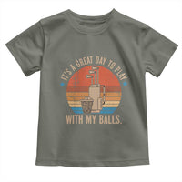 Funny Golf Toddler T Shirt Retro Its A Great Day To Play With My Balls - Wonder Print Shop