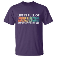 Life is Full of Important Choices T Shirt Funny Retro Golfing Clubs Golf Lover Gift - Wonder Print Shop