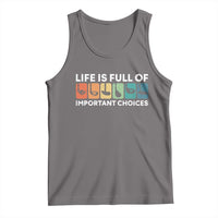 Life is Full of Important Choices Tank Top Funny Retro Golfing Clubs Golf Lover Gift - Wonder Print Shop