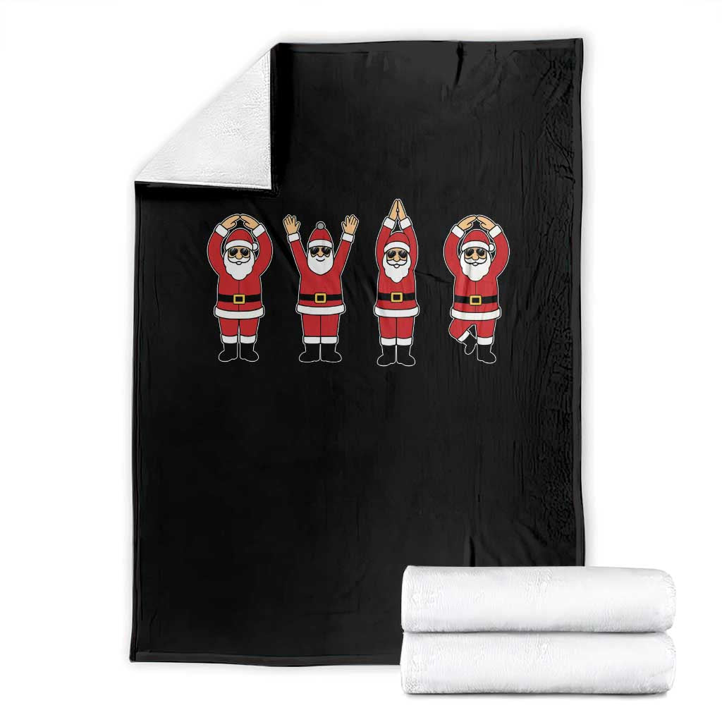 Santa O-H-I-O State Throw Blanket Funny Santa Christmas Ohio Midwestern Party Team - Wonder Print Shop