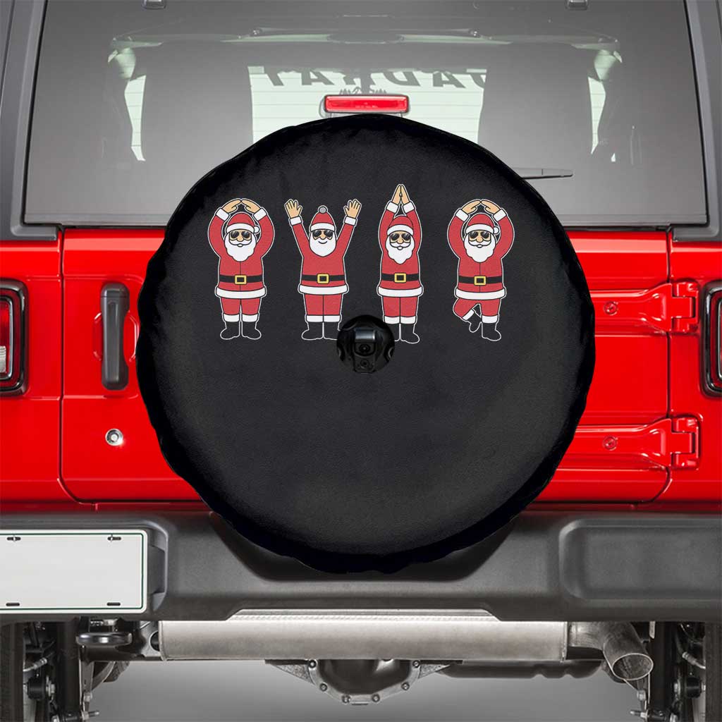 Santa O-H-I-O State Spare Tire Cover Funny Santa Christmas Ohio Midwestern Party Team - Wonder Print Shop