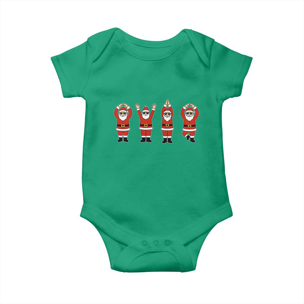 Santa O-H-I-O State Baby Onesie Funny Santa Christmas Ohio Midwestern Party Team - Wonder Print Shop