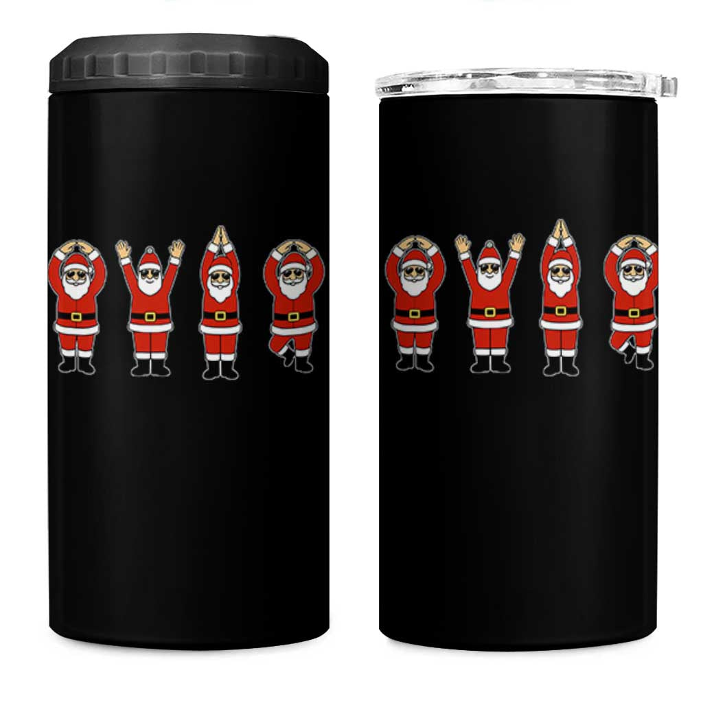 Santa O-H-I-O State 4 in 1 Can Cooler Tumbler Funny Santa Christmas Ohio Midwestern Party Team - Wonder Print Shop