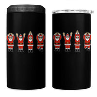 Santa O-H-I-O State 4 in 1 Can Cooler Tumbler Funny Santa Christmas Ohio Midwestern Party Team - Wonder Print Shop