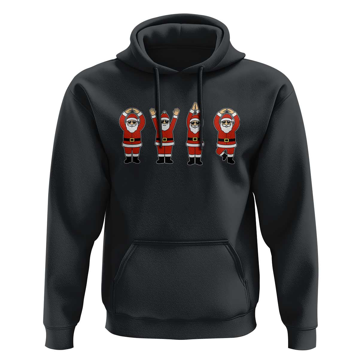 Santa O-H-I-O State Hoodie Funny Santa Christmas Ohio Midwestern Party Team - Wonder Print Shop