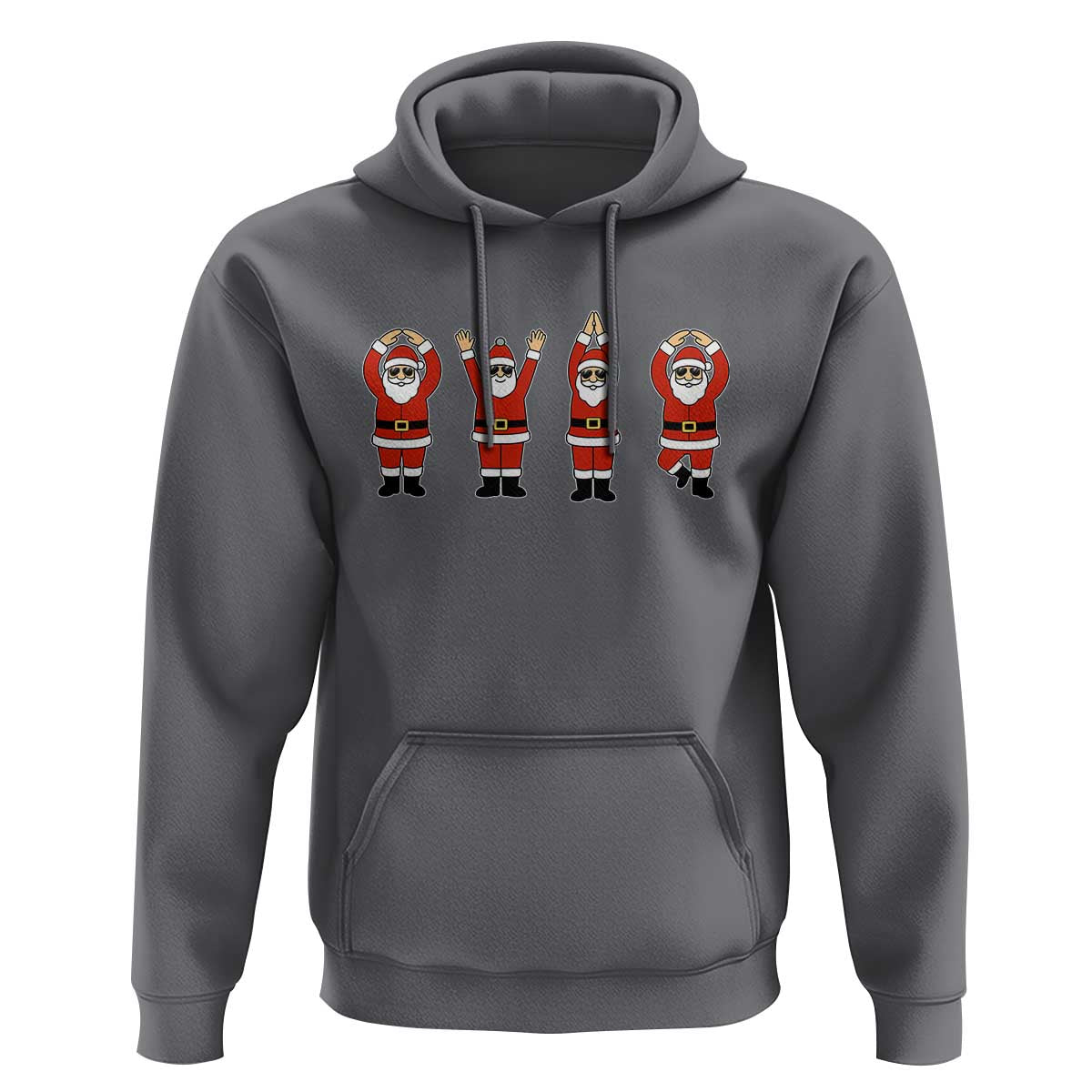 Santa O-H-I-O State Hoodie Funny Santa Christmas Ohio Midwestern Party Team - Wonder Print Shop
