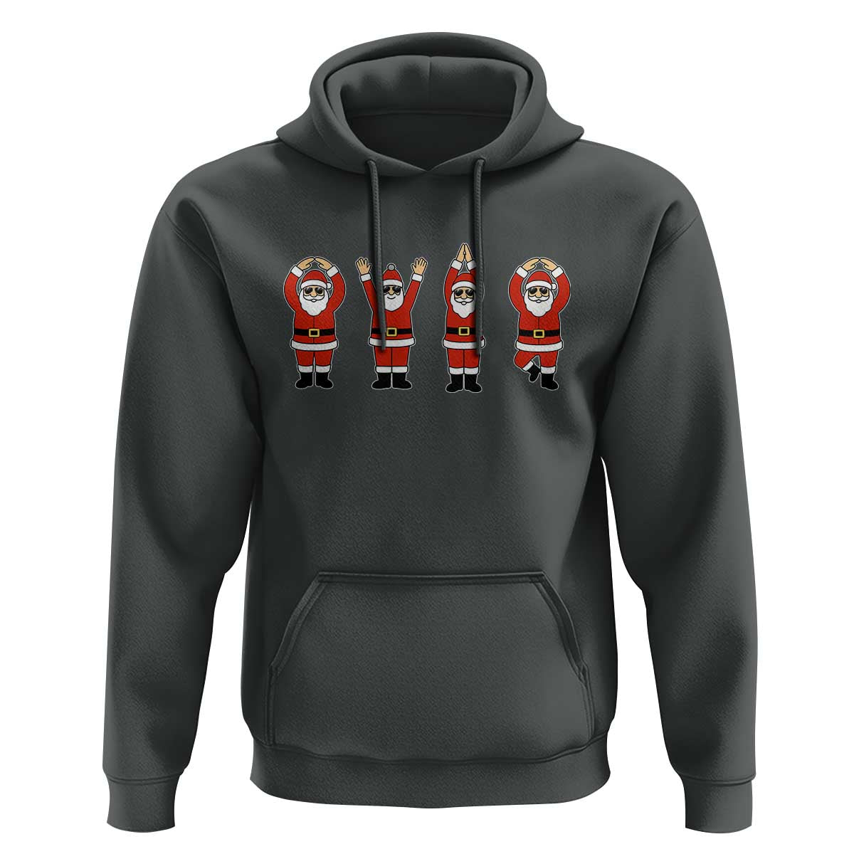 Santa O-H-I-O State Hoodie Funny Santa Christmas Ohio Midwestern Party Team - Wonder Print Shop