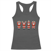 Santa O-H-I-O State Racerback Tank Top Funny Santa Christmas Ohio Midwestern Party Team - Wonder Print Shop