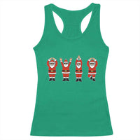 Santa O-H-I-O State Racerback Tank Top Funny Santa Christmas Ohio Midwestern Party Team - Wonder Print Shop