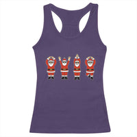 Santa O-H-I-O State Racerback Tank Top Funny Santa Christmas Ohio Midwestern Party Team - Wonder Print Shop