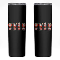 Santa O-H-I-O State Skinny Tumbler Funny Santa Christmas Ohio Midwestern Party Team - Wonder Print Shop