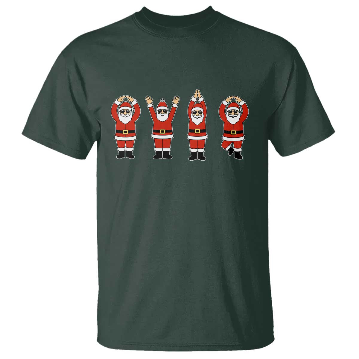Santa O-H-I-O State T Shirt Funny Santa Christmas Ohio Midwestern Party Team - Wonder Print Shop