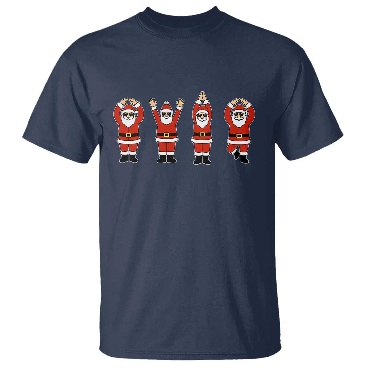 Santa O-H-I-O State T Shirt Funny Santa Christmas Ohio Midwestern Party Team - Wonder Print Shop