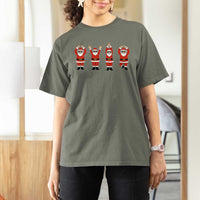 Santa O-H-I-O State T Shirt For Women Funny Santa Christmas Ohio Midwestern Party Team - Wonder Print Shop