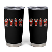 Santa O-H-I-O State Tumbler Cup Funny Santa Christmas Ohio Midwestern Party Team - Wonder Print Shop