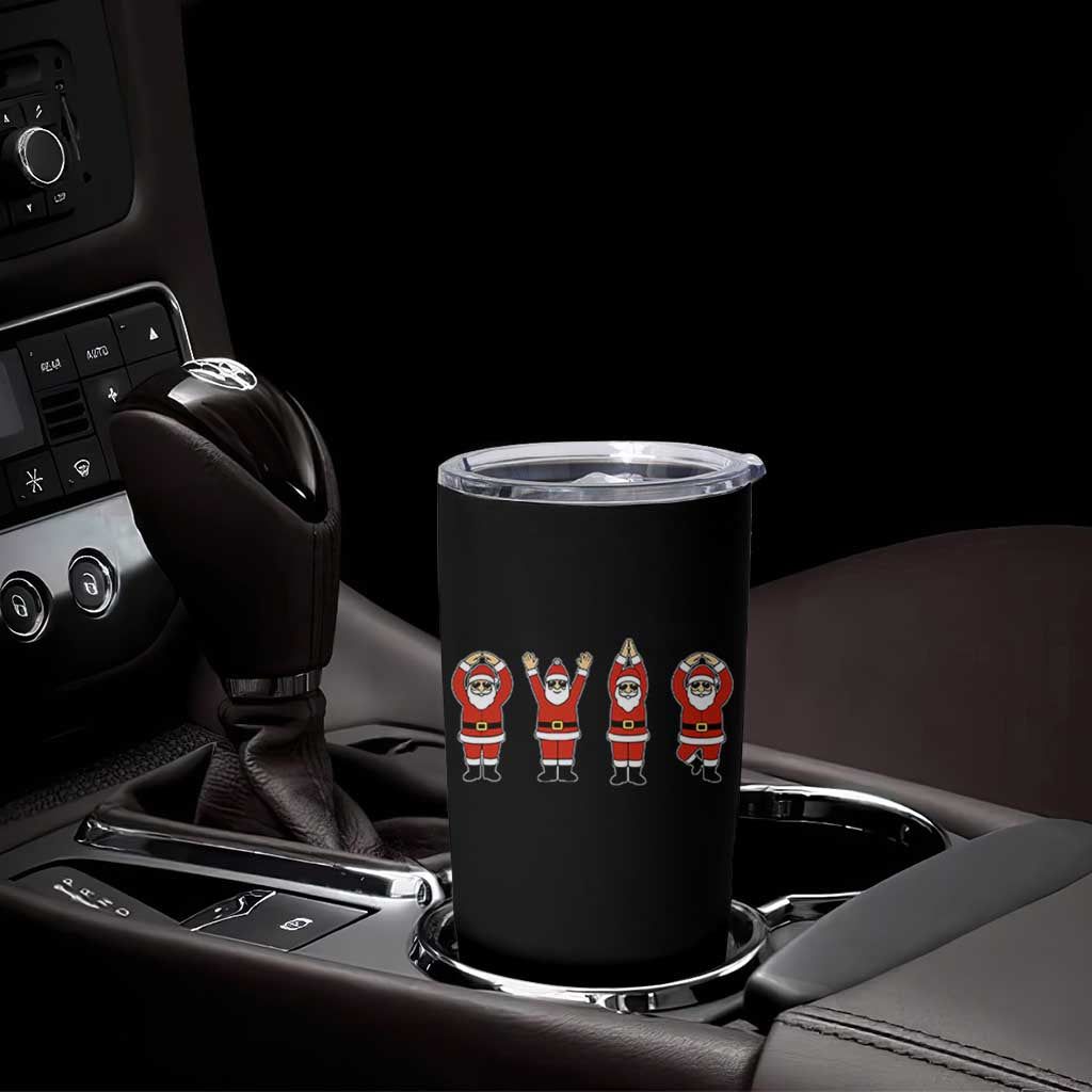 Santa O-H-I-O State Tumbler Cup Funny Santa Christmas Ohio Midwestern Party Team - Wonder Print Shop