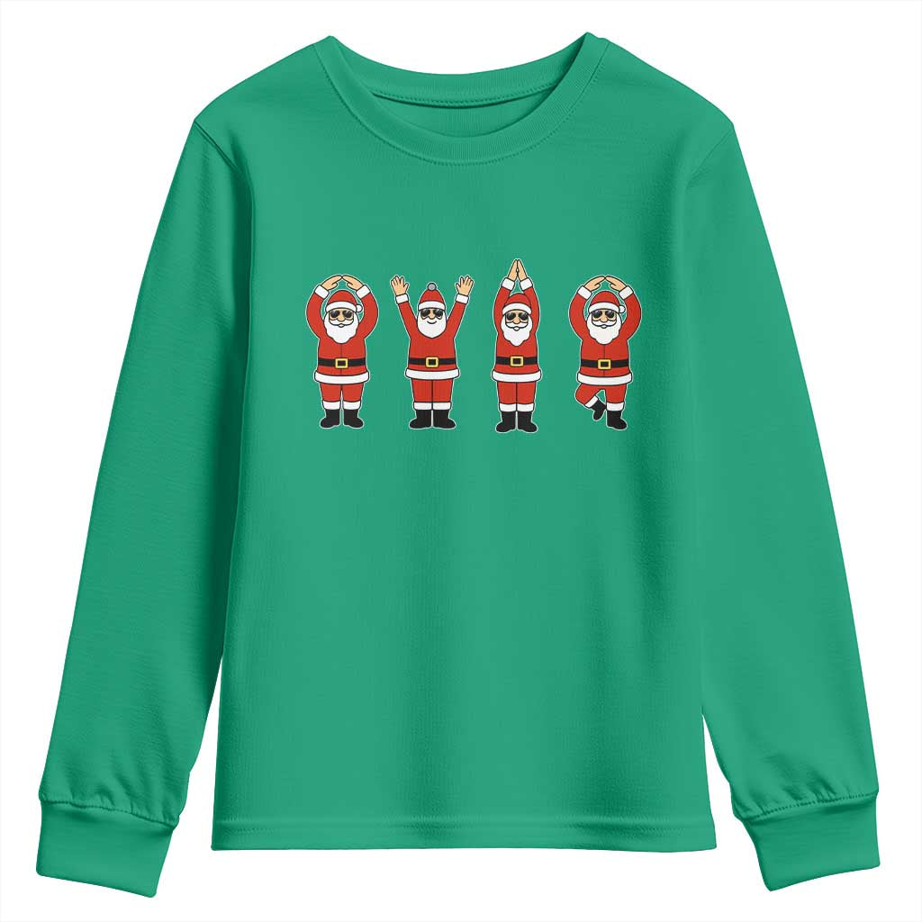 Santa O-H-I-O State Youth Sweatshirt Funny Santa Christmas Ohio Midwestern Party Team - Wonder Print Shop