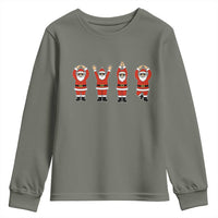 Santa O-H-I-O State Youth Sweatshirt Funny Santa Christmas Ohio Midwestern Party Team - Wonder Print Shop