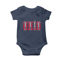 O-H-I-O State Baby Onesie Funny Skeletons Ohio Vintage Halloween Team - Wonder Print Shop