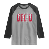 O-H-I-O State Raglan Shirt Funny Skeletons Ohio Vintage Halloween Team - Wonder Print Shop