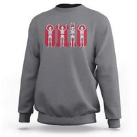 O-H-I-O State Sweatshirt Funny Skeletons Ohio Vintage Halloween Team - Wonder Print Shop