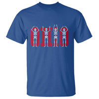 O-H-I-O State T Shirt Funny Skeletons Ohio Vintage Halloween Team - Wonder Print Shop