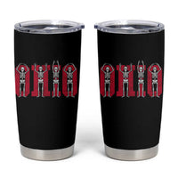 O-H-I-O State Tumbler Cup Funny Skeletons Ohio Vintage Halloween Team - Wonder Print Shop