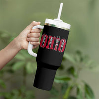 O-H-I-O State Tumbler With Handle Funny Skeletons Ohio Vintage Halloween Team - Wonder Print Shop