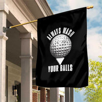 Funny Golf Garden Flag Always Wash Your Balls Meme - Wonder Print Shop