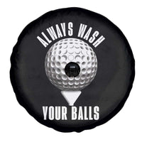 Funny Golf Spare Tire Cover Always Wash Your Balls Meme - Wonder Print Shop