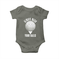 Funny Golf Baby Onesie Always Wash Your Balls Meme - Wonder Print Shop