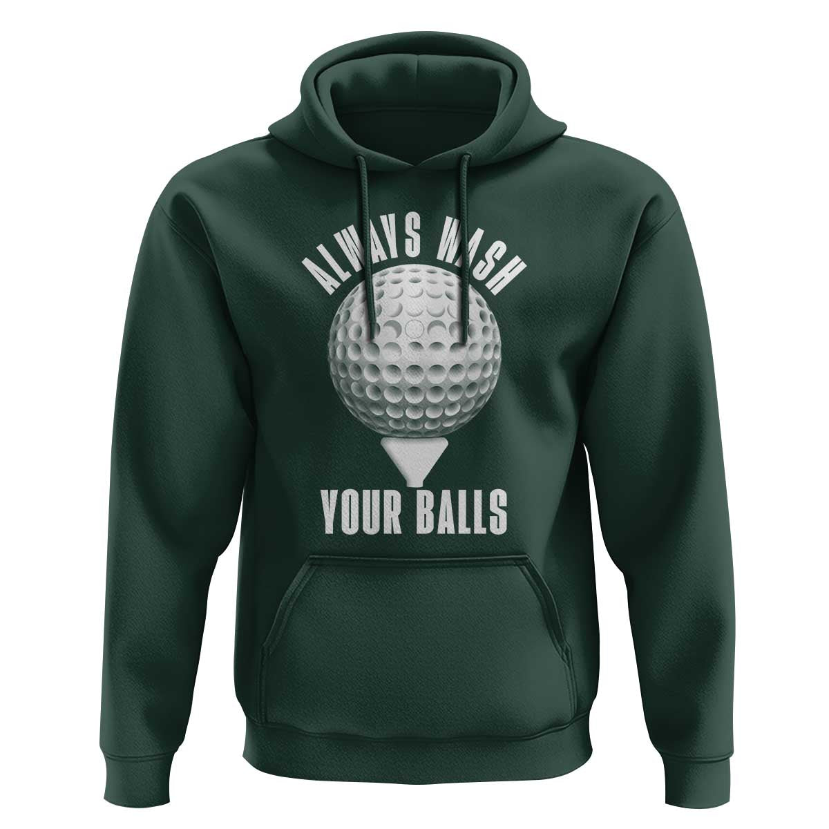 Funny Golf Hoodie Always Wash Your Balls Meme - Wonder Print Shop