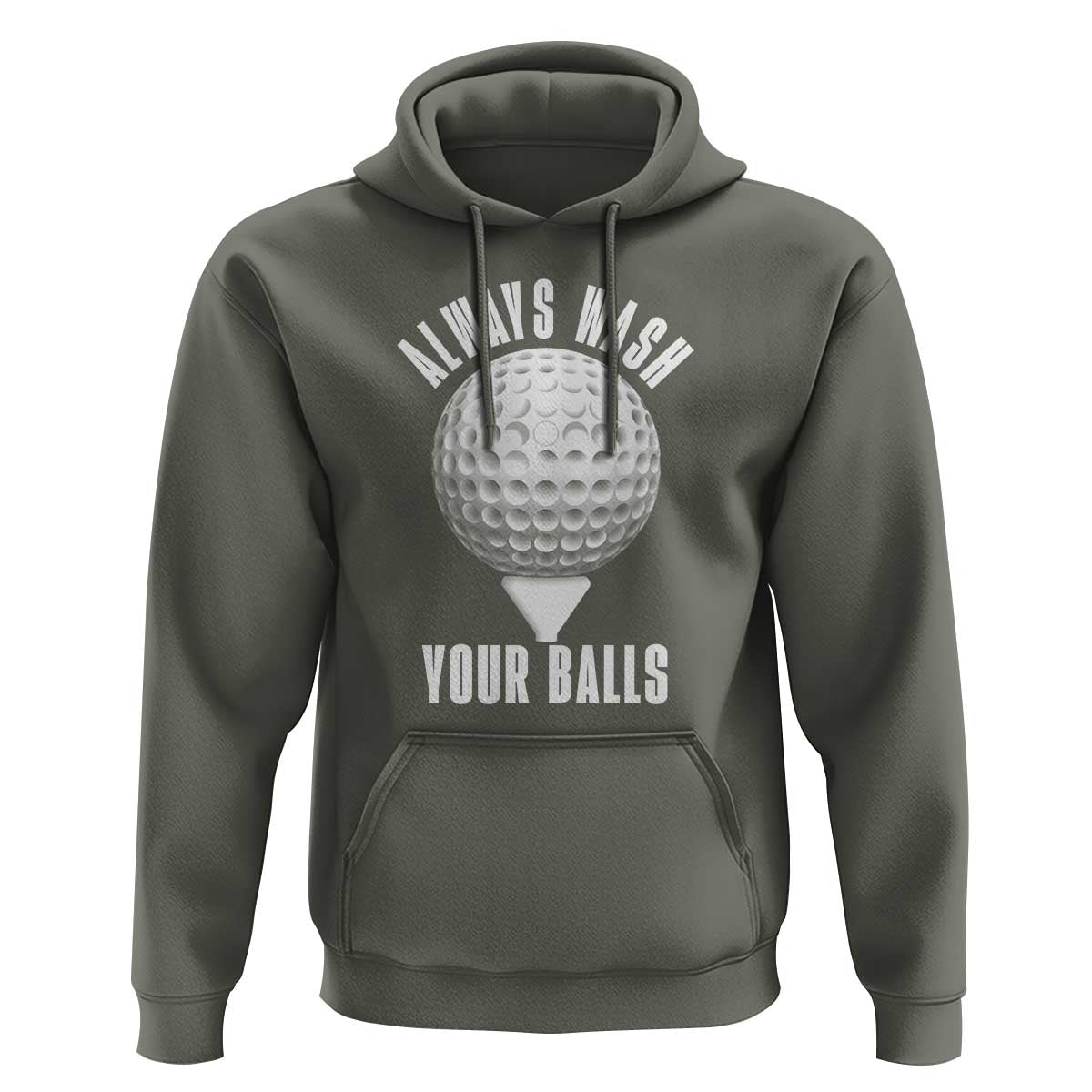 Funny Golf Hoodie Always Wash Your Balls Meme - Wonder Print Shop