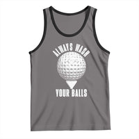 Funny Golf Tank Top Always Wash Your Balls Meme - Wonder Print Shop